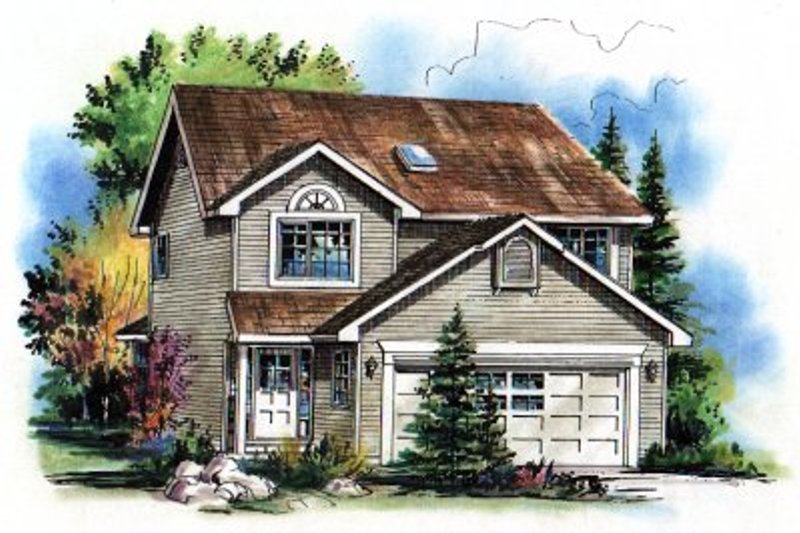 Architectural House Design - Traditional Exterior - Front Elevation Plan #18-282