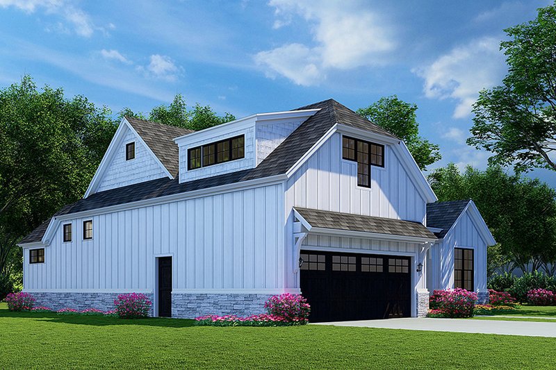 Dream House Plan - Exterior - Other Elevation 3 for Farmhouse House Plan #923-153 - 3 bed, 2 bath