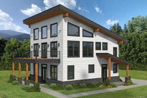 Architectural House Design - Exterior - Front Elevation for Contemporary House Plan #932-1236 - 2 bed, 2 bath
