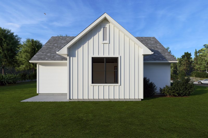 Architectural House Design - Exterior - Rear Elevation for Farmhouse House Plan #1111-19 - 1 bed, 1.5 bath