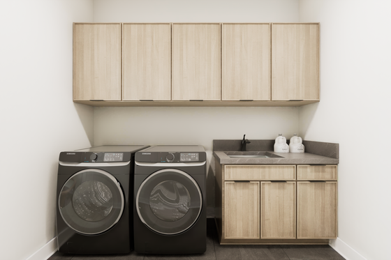 Interior - Laundry for Modern House Plan #1087-1 - 4 bed, 3.5 bath