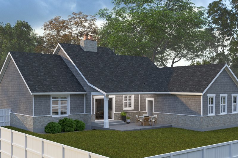 Dream House Plan - Exterior - Rear Elevation 2 for Cottage House Plan #1060-364 - 3 bed, 3.5 bath