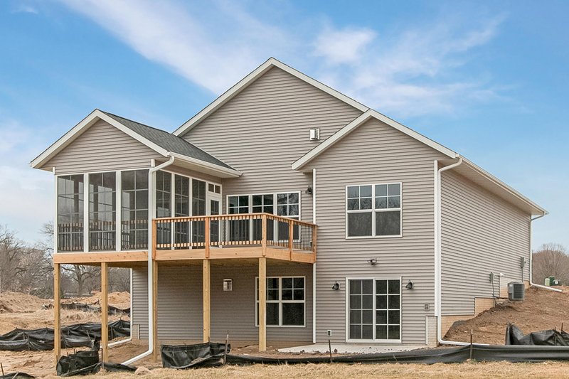 Dream House Plan - Exterior - Rear Elevation for Ranch House Plan #70-1497 - 3 bed, 3 bath