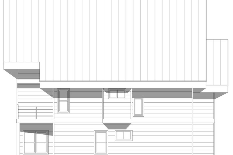 Home Plan - Exterior - Rear Elevation for Contemporary House Plan #932-510 - 5 bed, 4 bath