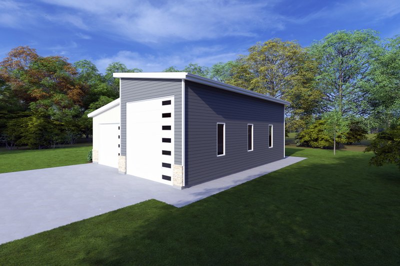 House Design - Exterior - Other Elevation 1 for Contemporary House Plan #1111-20, 0 bath