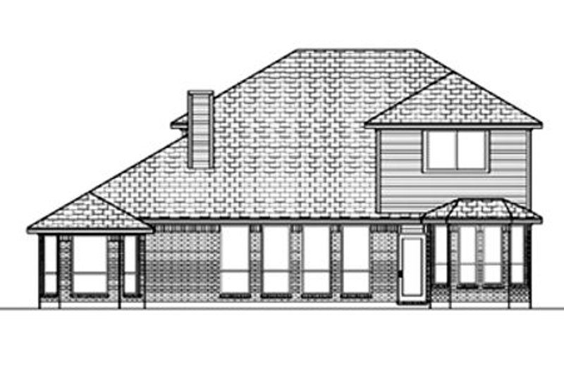 Home Plan - Exterior - Rear Elevation for Traditional House Plan #84-382 - 3 bed, 2.5 bath