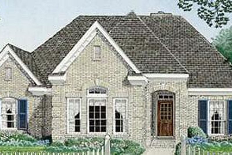 Dream House Plan - European Exterior - Front Elevation Plan #410-349