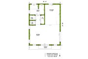 Adobe / Southwestern Style House Plan - 1 Beds 1 Baths 497 Sq/Ft Plan #1106-50 Floor 