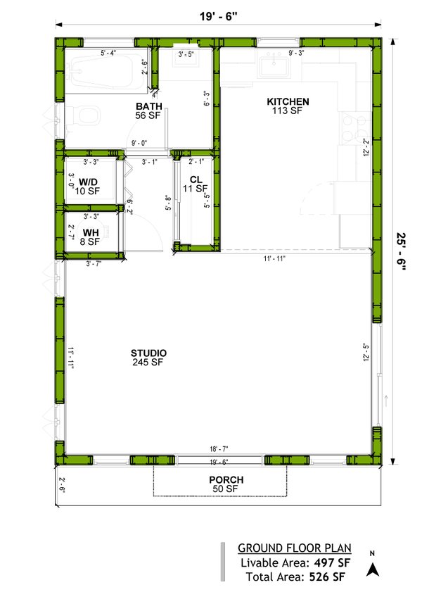 House Plan Design - Adobe / Southwestern Floor Plan - Main Floor Plan #1106-50