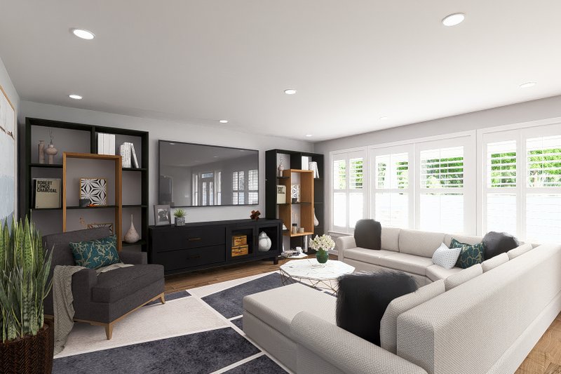 House Design - Interior - Family Room 3 for Craftsman House Plan #1060-215 - 4 bed, 2.5 bath
