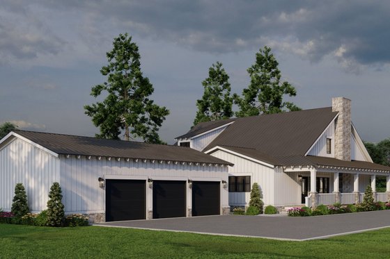 Exterior - Other Elevation 1 for Country House Plan #923-30 - 4 bed, 3.5 bath