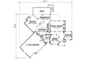 Traditional Style House Plan - 4 Beds 3.5 Baths 3440 Sq/Ft Plan #67-592 Floor 