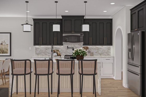 Interior - Kitchen 1 for Modern House Plan #455-499 - 3 bed, 2.5 bath
