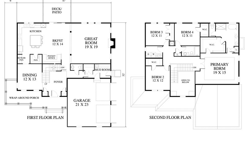 House Blueprint - Exterior - Front Elevation 3 for Traditional House Plan #1053-97 - 4 bed, 2.5 bath