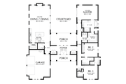 Contemporary Style House Plan - 3 Beds 3.5 Baths 2451 Sq/Ft Plan #48-1037 