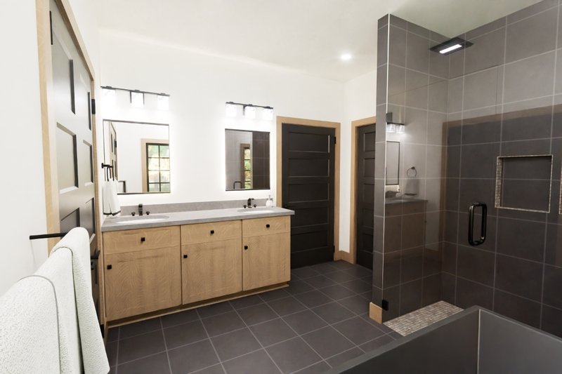 House Plan Design - Interior - Master Bathroom for Contemporary House Plan #1116-58 - 4 bed, 3.5 bath