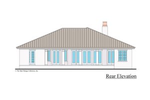 Exterior - Rear Elevation for Contemporary House Plan #930-500 - 3 bed, 2 bath