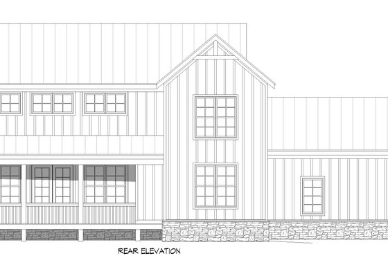 Exterior - Other Elevation 1 for Farmhouse House Plan #932-1429 - 3 bed, 2.5 bath