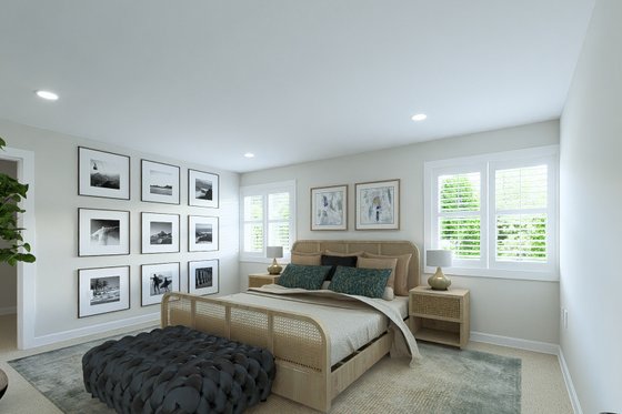 Interior - Master Bedroom 1 for Traditional House Plan #1060-206 - 4 bed, 2.5 bath