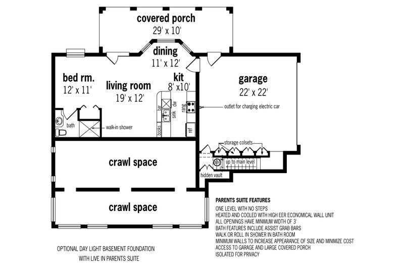 Home Plan - Optional Finished Basement