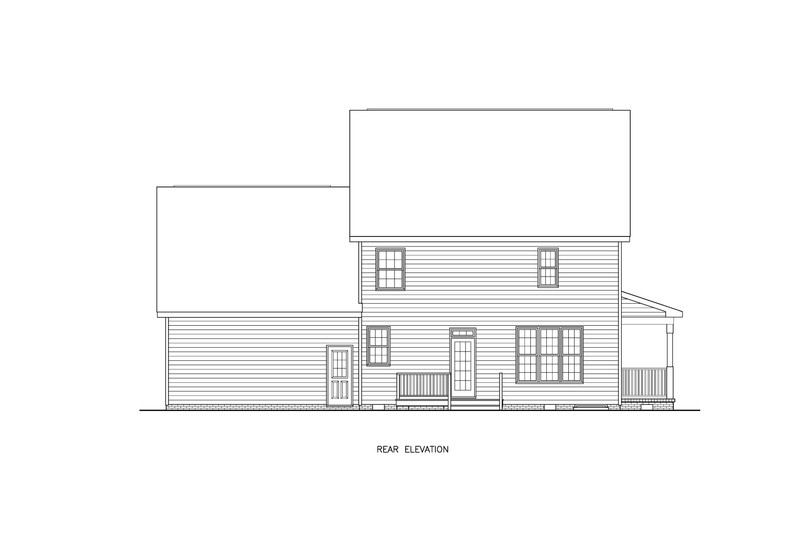 Architectural House Design - Exterior - Other Elevation for Farmhouse House Plan #54-666 - 3 bed, 2.5 bath