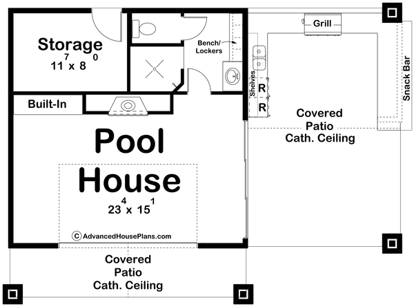 Dream House Plan - Craftsman Floor Plan - Main Floor Plan #455-652