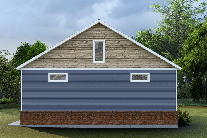 Architectural House Design - Exterior - Rear Elevation 3 for Traditional House Plan #1060-224, 1.5 bath