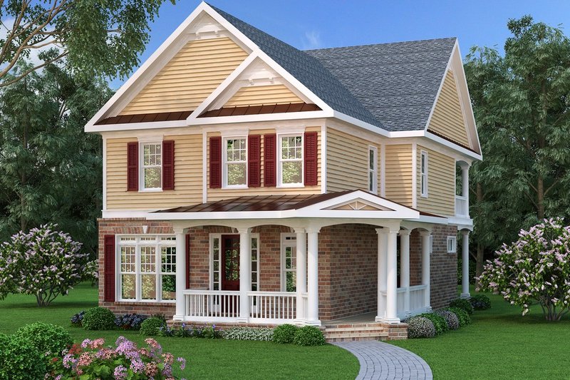 Architectural House Design - Traditional Exterior - Front Elevation Plan #419-273