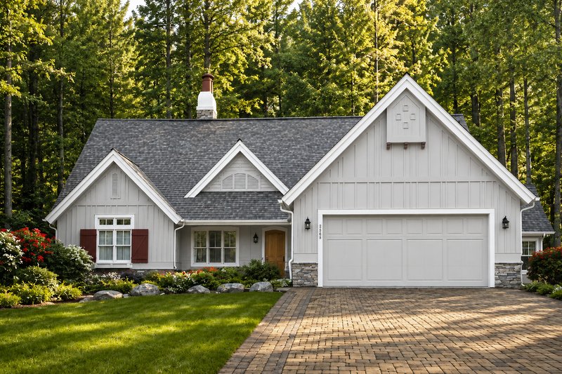 Home Plan - Exterior - Front Elevation 3 for European House Plan #928-156 - 3 bed, 2.5 bath