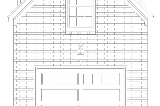 Exterior - Front Elevation 3 for Modern House Plan #932-899, 0 bath