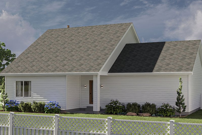 House Design - Exterior - Rear Elevation for Craftsman House Plan #455-339 - 3 bed, 2.5 bath