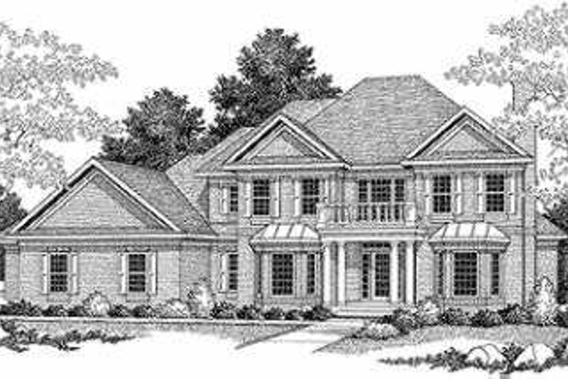 Architectural House Design - Traditional Exterior - Front Elevation Plan #70-541