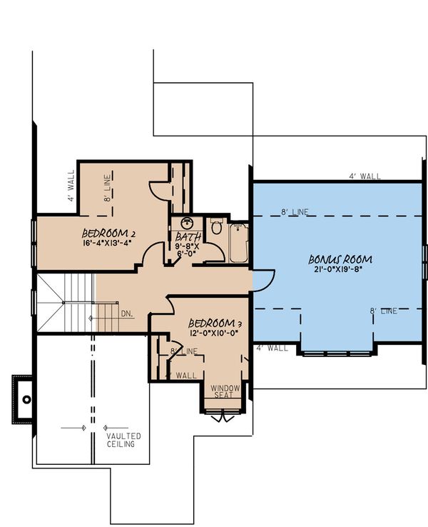 Craftsman Floor Plan - Upper Floor Plan #923-169