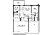 Craftsman Style House Plan - 5 Beds 3 Baths 2621 Sq/Ft Plan #70-1543 