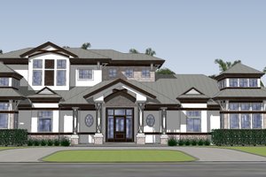 Contemporary Exterior - Front Elevation Plan #548-46