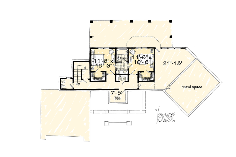 Dream House Plan - Floor Plan - Lower Floor for Country House Plan #942-24 - 3 bed, 2.5 bath