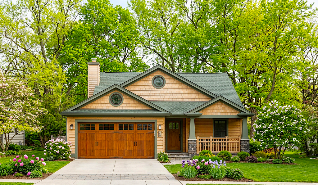 Exterior - Front Elevation 2 for Craftsman House Plan #30-132 - 2 bed, 2 bath