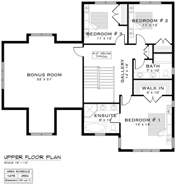 Home Plan - Farmhouse Floor Plan - Upper Floor Plan #1101-11