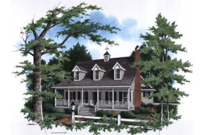 Dream House Plan - Farmhouse Exterior - Front Elevation Plan #41-133