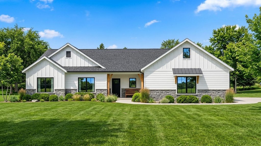 Exterior - Front Elevation 2 for Farmhouse House Plan #1064-126 - 3 bed, 2.5 bath