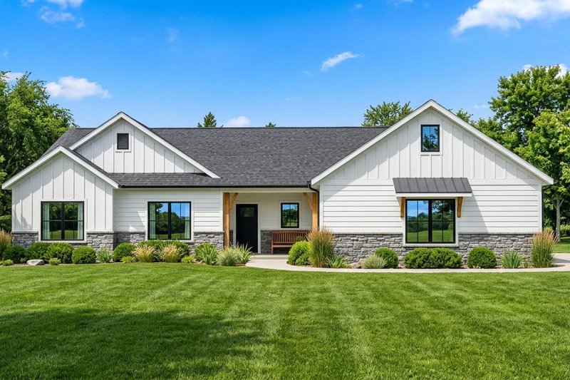 House Blueprint - Exterior - Front Elevation 2 for Farmhouse House Plan #1064-126 - 3 bed, 2.5 bath
