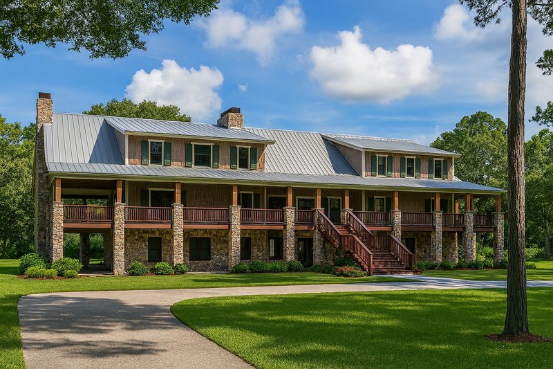 Architectural House Design - Country Exterior - Front Elevation Plan #923-47