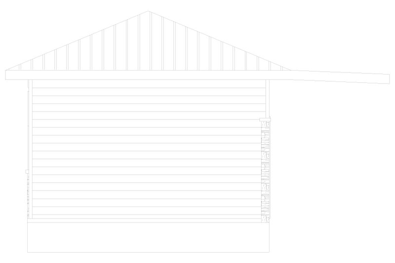House Plan Design - Exterior - Rear Elevation for Modern House Plan #1060-111, 1 bath