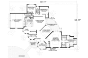 Mediterranean Style House Plan - 3 Beds 2.5 Baths 2565 Sq/Ft Plan #420-272 