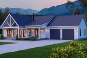 Craftsman Style House Plan - 2 Beds 2 Baths 1442 Sq/Ft Plan #932-1034 