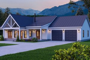 Craftsman Exterior - Front Elevation Plan #932-1034