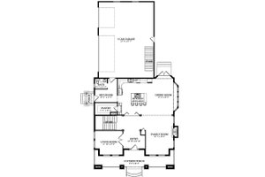 Floor Plan - Main Floor for Farmhouse House Plan #1060-44 - 6 bed, 3.5 bath