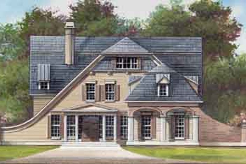 Architectural House Design - Colonial Exterior - Front Elevation Plan #119-143