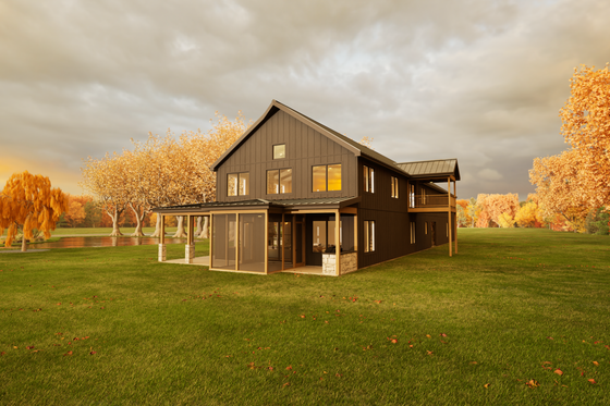 Exterior - Other Elevation 1 for Barndominium House Plan #1116-16 - 4 bed, 3 bath