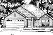 Traditional Style House Plan - 3 Beds 2 Baths 1396 Sq/Ft Plan #42-225 